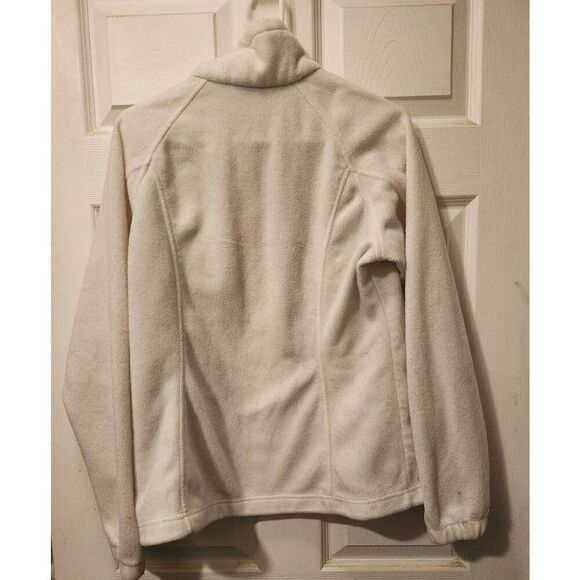 Women’s Columbia off white fleece zip up jacket size Large - Picture 2 of 3